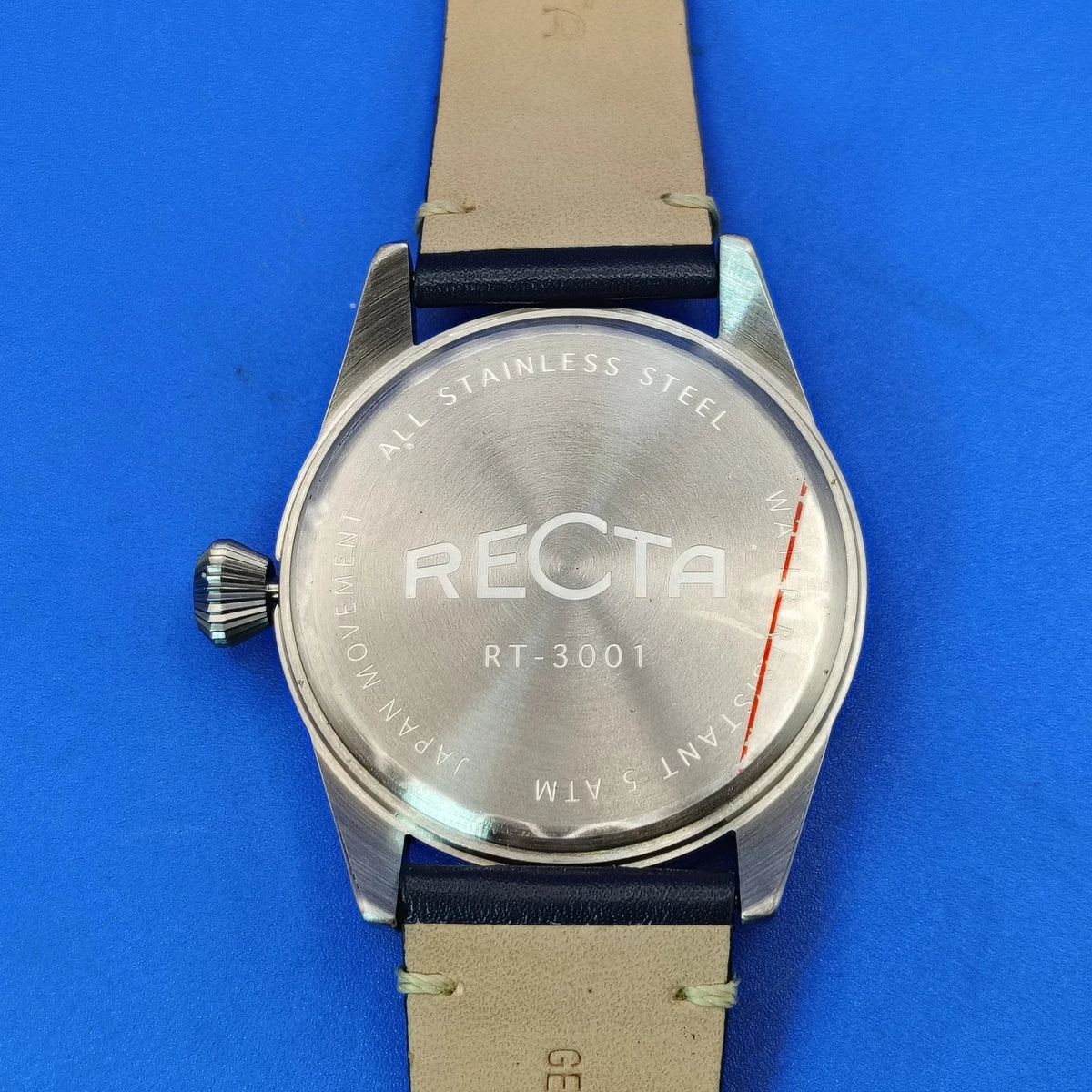 New! 2020 Recta Date 45mm Mens Quartz Watch Full Box Set Papers Tag NOS
