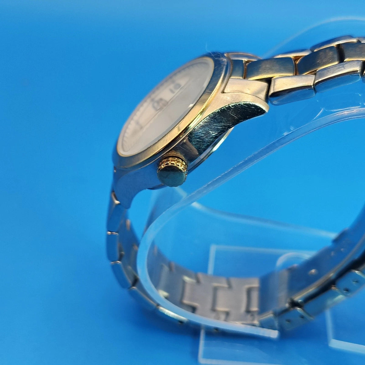 Vintage 2006 Timex Indiglo 27mm Two Tone Women's Quartz Watch Fully Restored