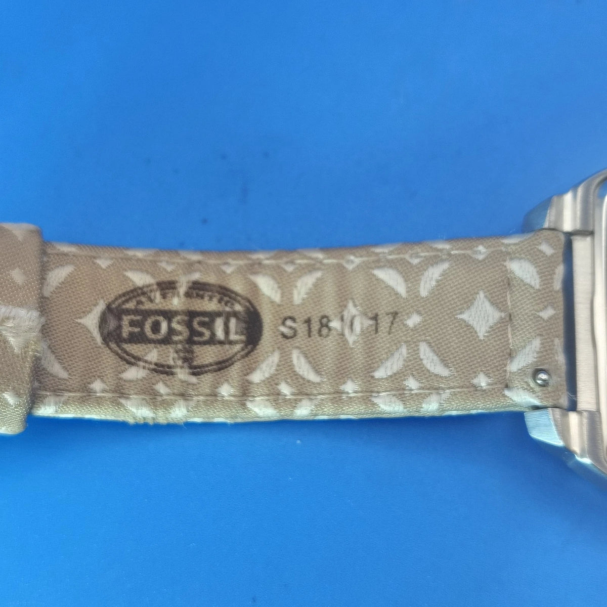 Vintage 2003 Fossil TV 32mm Women's Quartz Watch Monogram Strap Fully Restored