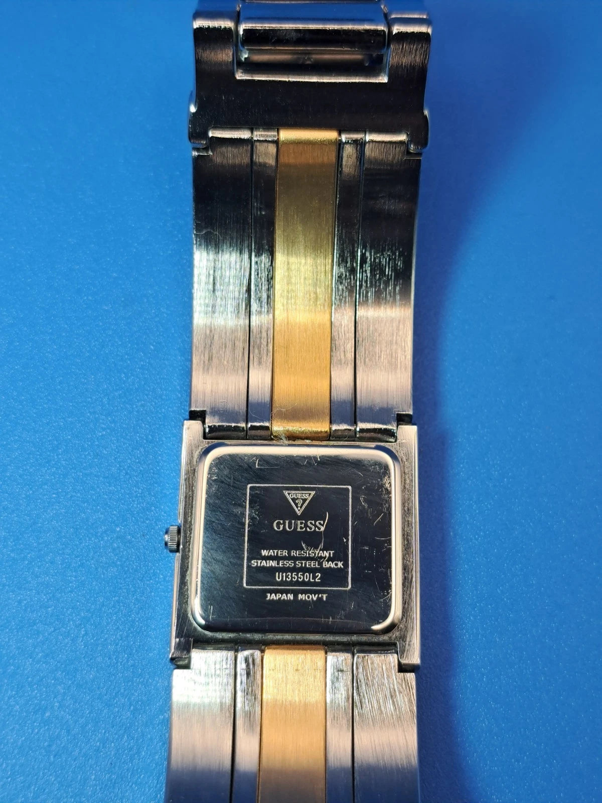 Vintage 2005 Guess Copper Inlay 27mm Cuff Women's Quartz Watch Fully Restored
