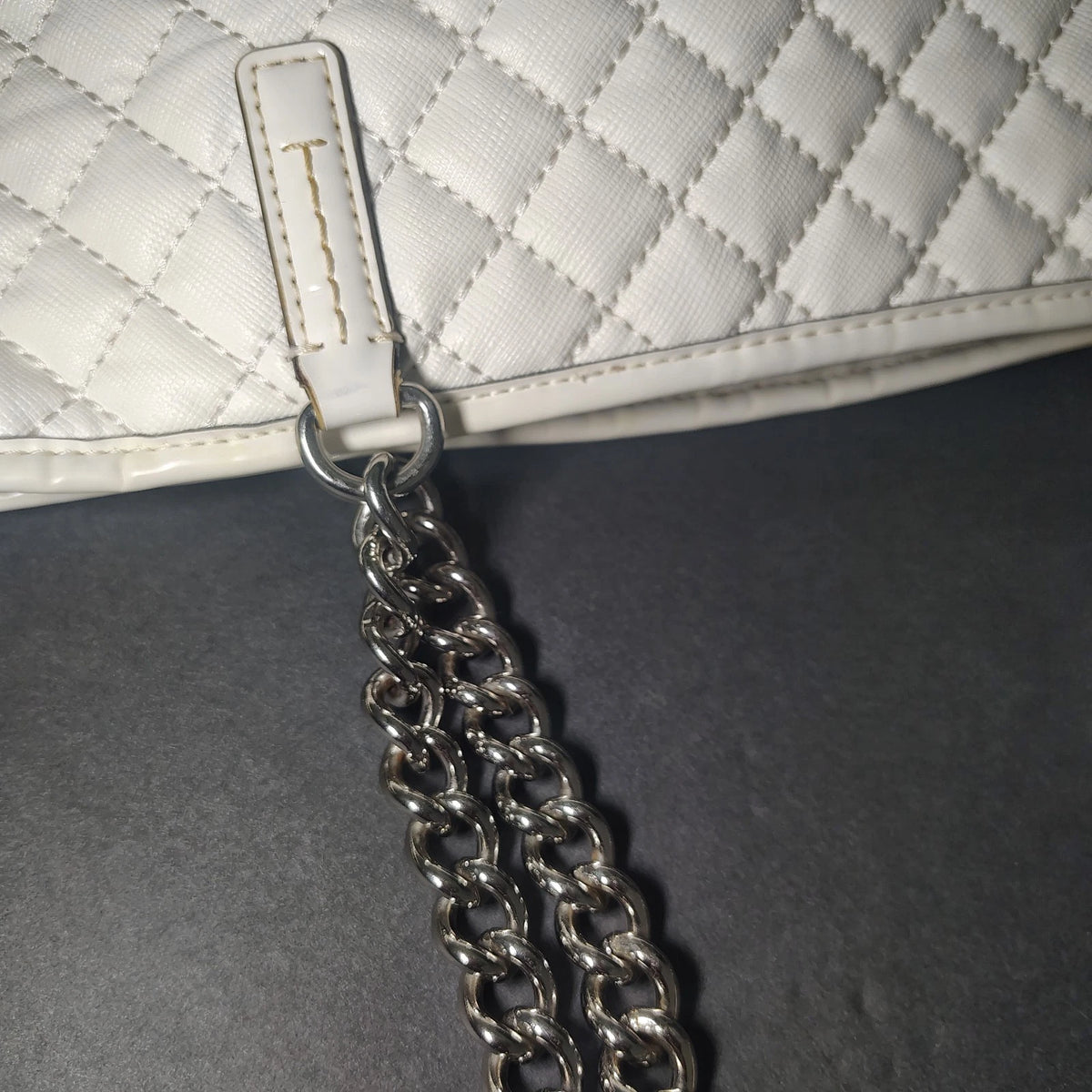Vintage 2008 Coach 80H2A Large Quilted Tote Women's Purse Bag Chain Restored