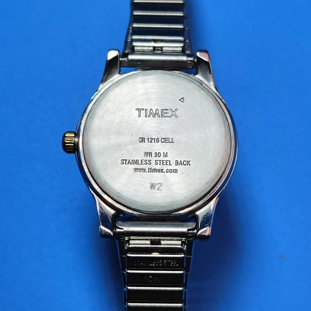 Vintage 2002 Timex Indiglo Mother of Pearl 25mm Women's Two Tone Quartz Watch