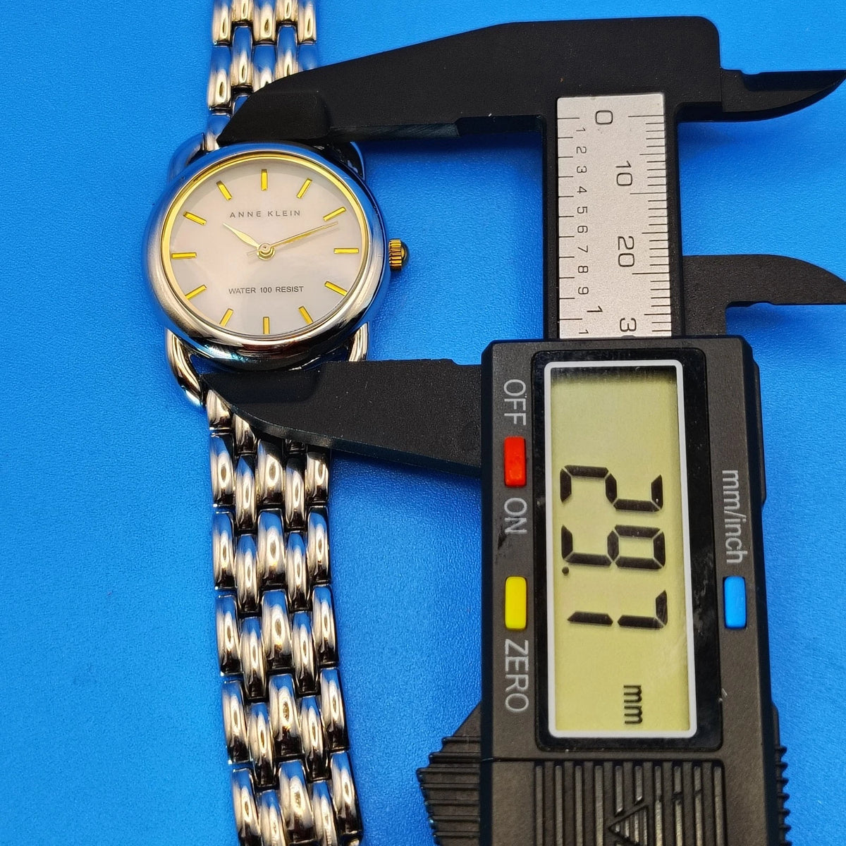 Vintage 2014 Anne Klein Two Tone 30mm Women's Quartz Dress Watch Fully Restored