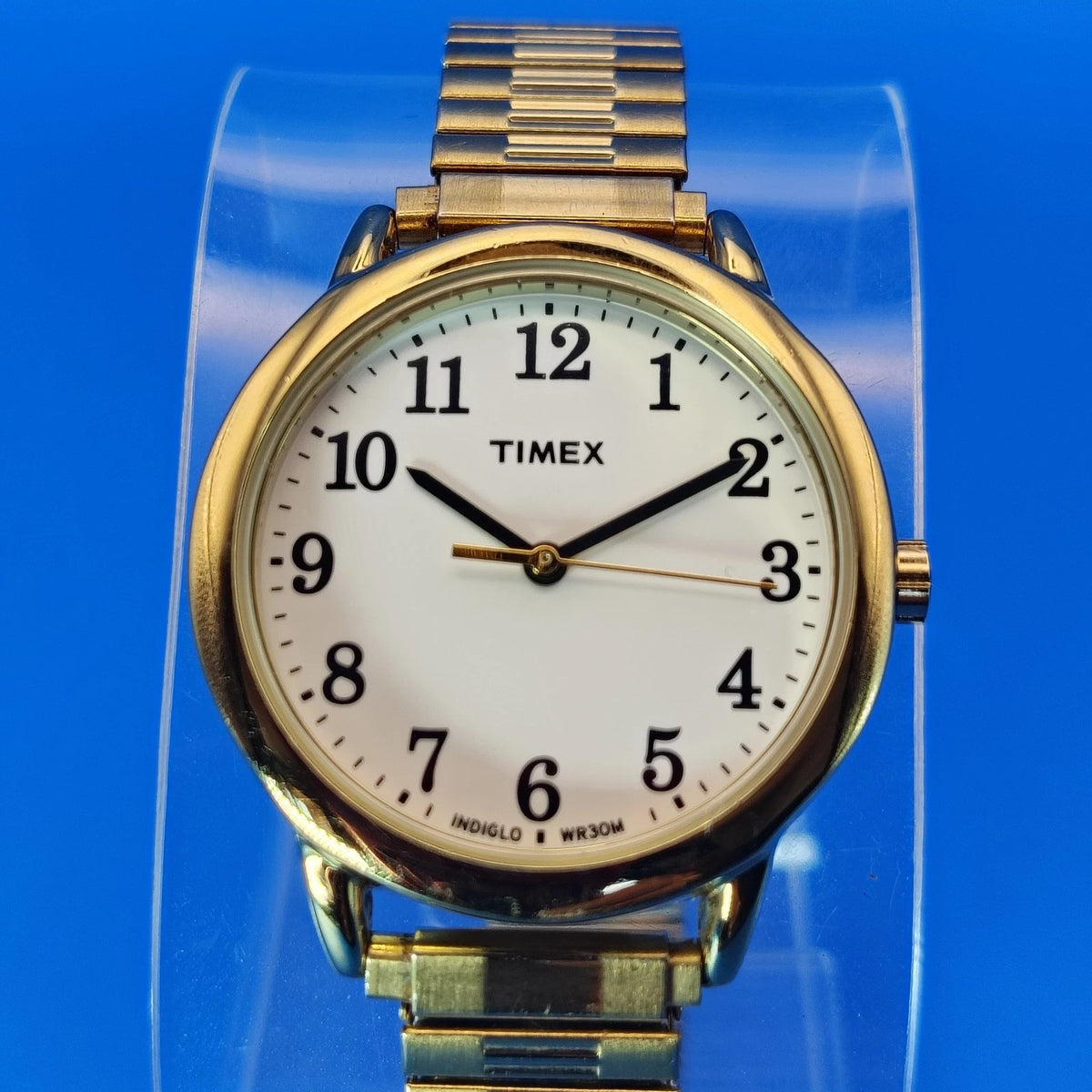 Vintage 2015 Timex Easy Reader Indiglo 30mm Women's Quartz Dress Watch Near Mint