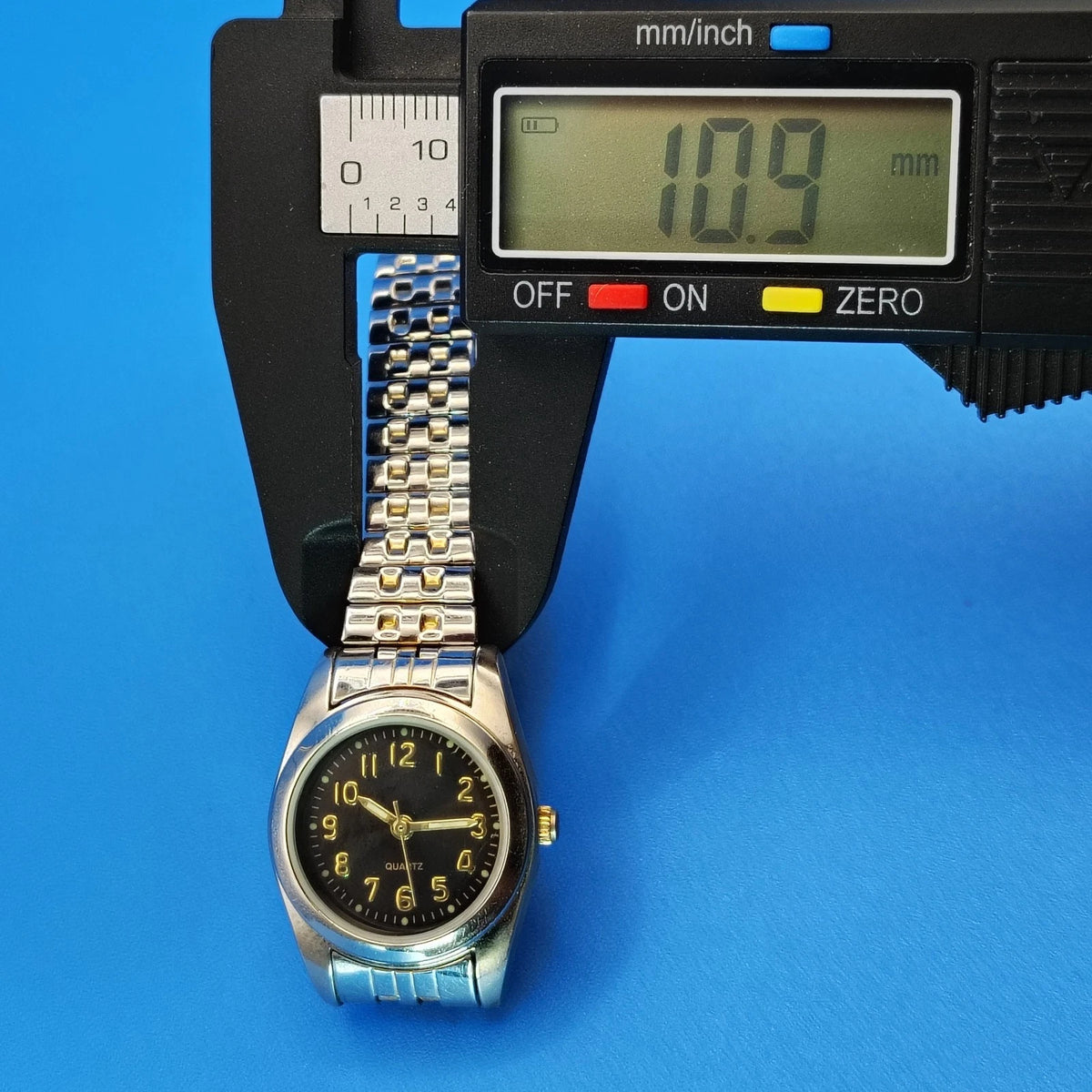 Vintage 1993 Movt 2035 Women's Quartz Fashion Watch Sunburst Dial Lume Hands