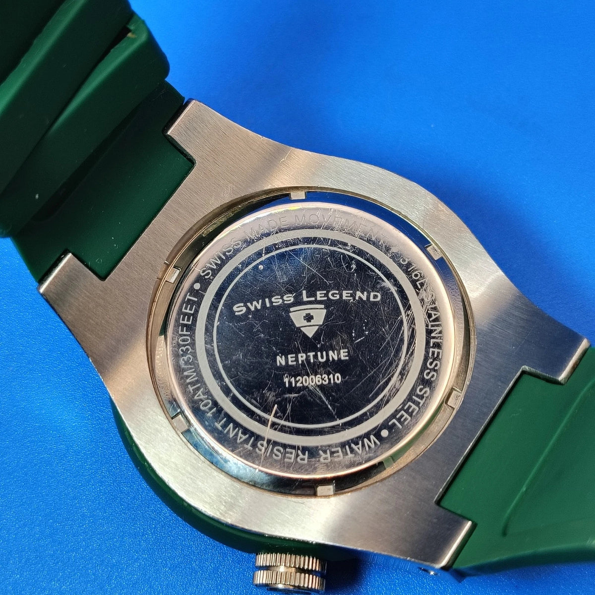 Vintage 2012 Swiss Legends Neptune Pilot Swiss Made 52mm Quartz Watch Restored