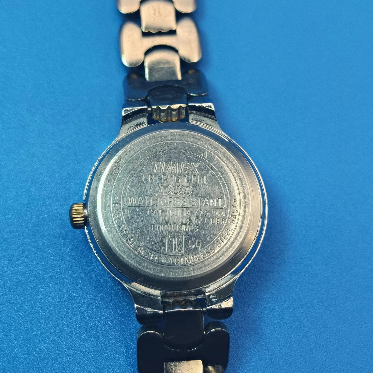 Vintage 1996 Timex Indiglo Two Tone 24mm Women's Quartz Watch Fully Restored