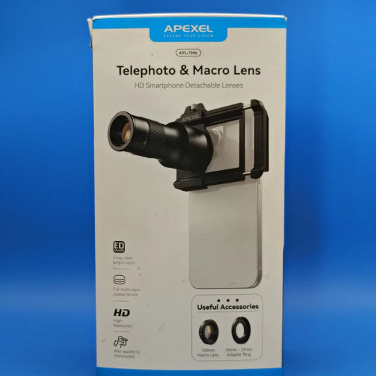 Apexel Telephoto Macro High Resolution Portable Detachable Monocular Lense