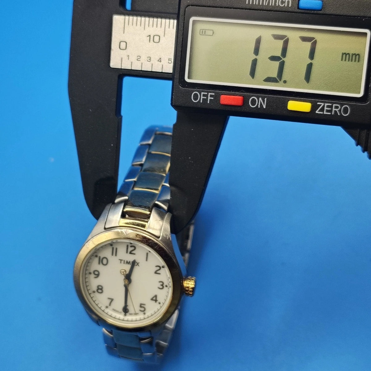 Vintage 2006 Timex Indiglo 27mm Two Tone Women's Quartz Watch Fully Restored