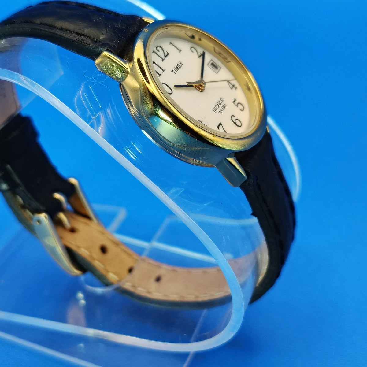 Vintage 2007 Timex Easy Reader Date Gold Tone 25mm Women's Quartz Watch Restored