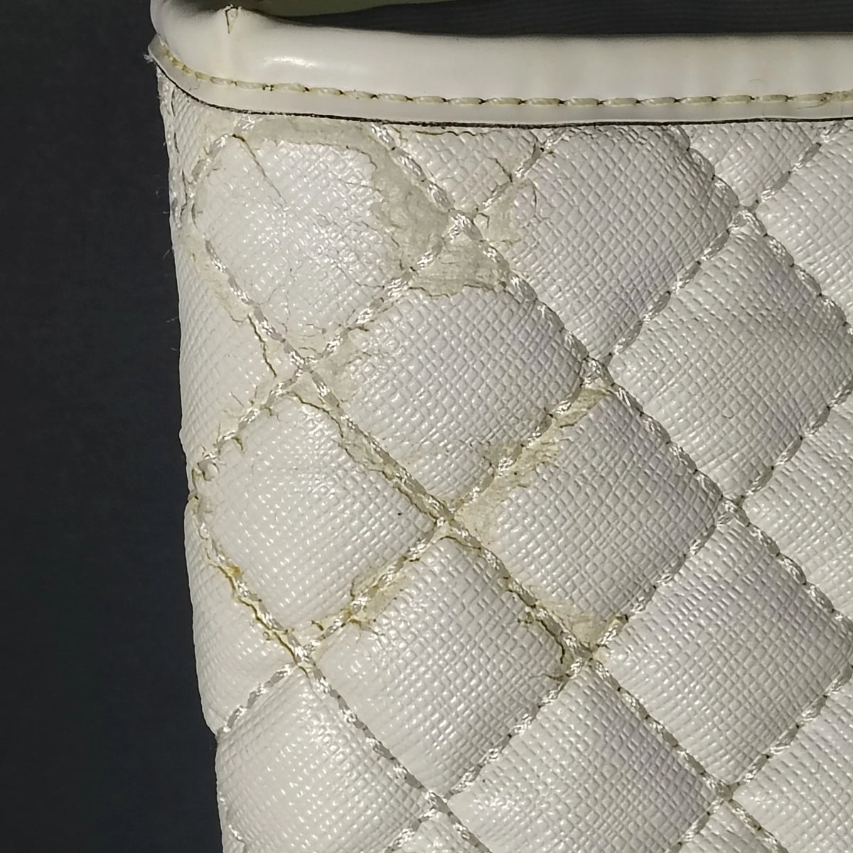 Vintage 2008 Coach 80H2A Large Quilted Tote Women's Purse Bag Chain Restored