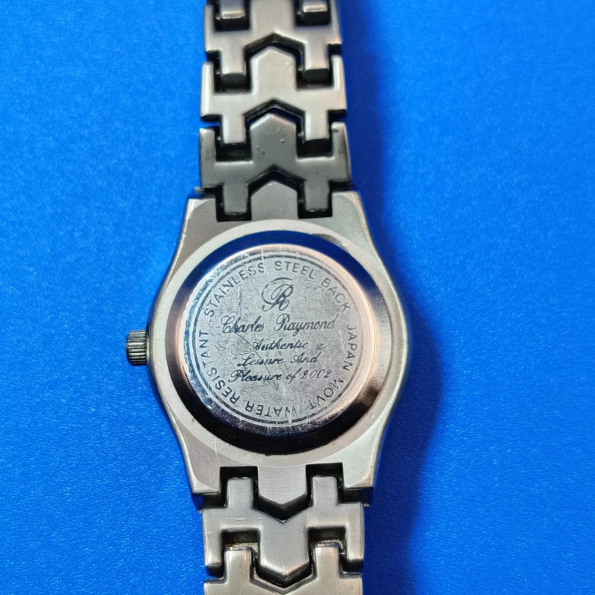 Vintage 1995 Charles Raymond Stainless Steel 33mm Women's Quartz Watch Restored