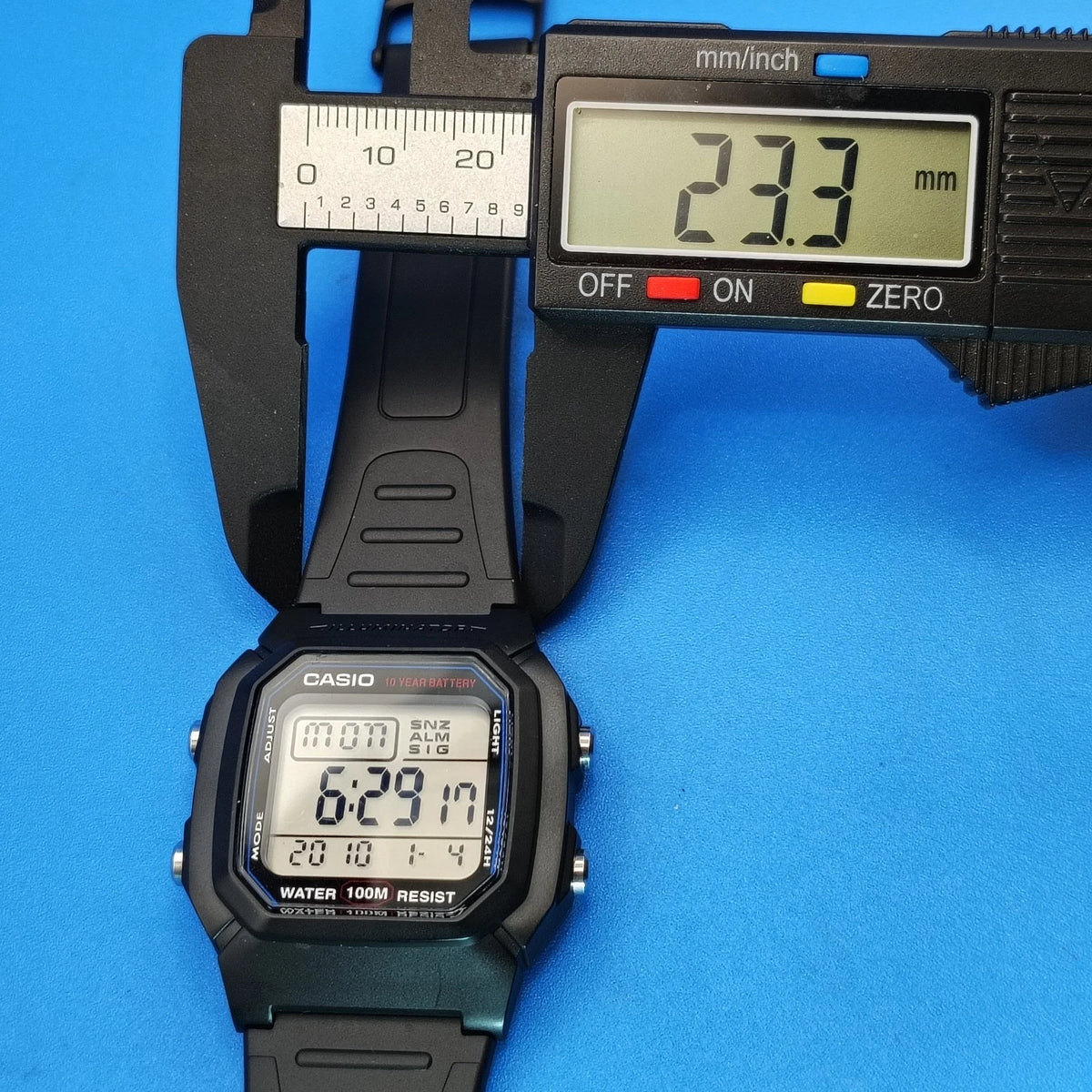 Vintage 2011 Casio W-800H-1AV Mod 3240 Mens Digital Quartz Sports Watch Restored