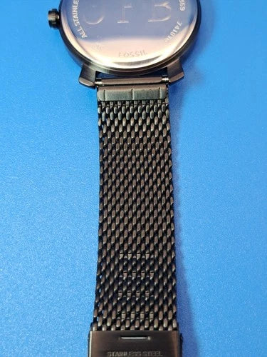 2017 Fossil BQ2369 42mm Men's Quartz Watch Full Set Near Mint Engraved CaseBack