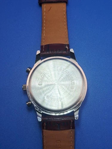 Vintage 2015 Dalas Sunburst Faux Chrono 43mm Mens Quartz Watch Near Mint