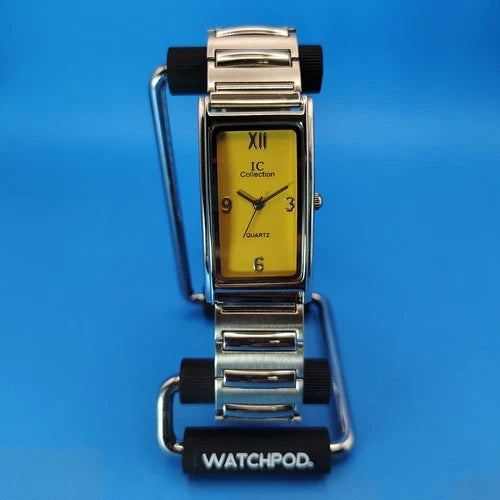 New! Vintage 2001 IC Collection Tank Mens/Unisex 36mm Quartz Dress Watch NOS
