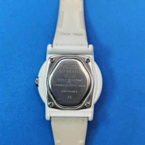 Vintage 1996 Timex Cocktail White Dial 29mm Women's Quartz Watch Fully Restored