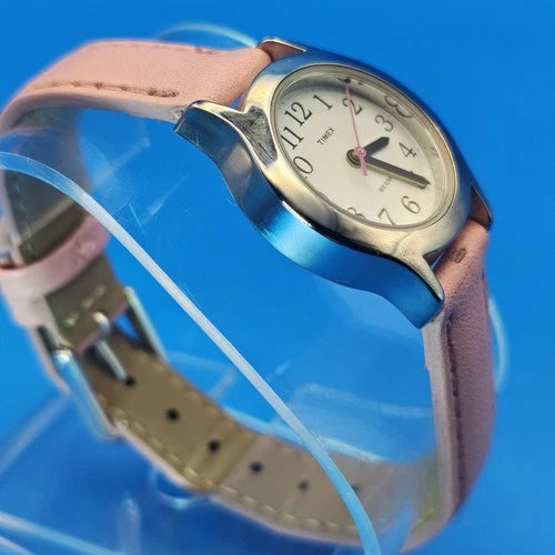 2010 Timex 23mm Women's Cocktail Watch Vegan Leather Strap Size 4-6.75