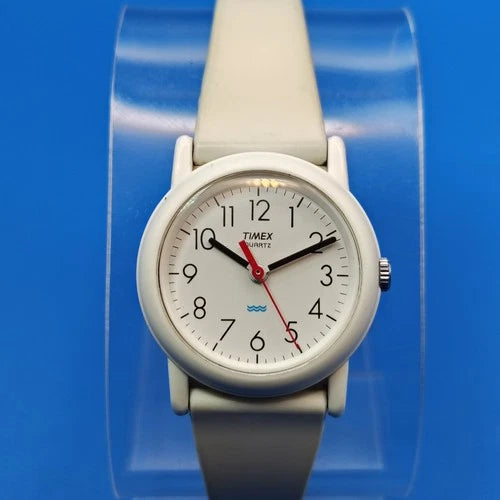 Vintage 1996 Timex Cocktail White Dial 29mm Women's Quartz Watch Fully Restored