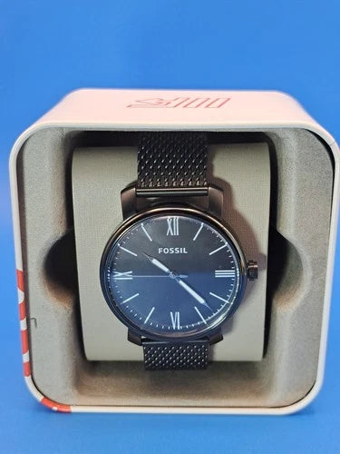 2017 Fossil BQ2369 42mm Men's Quartz Watch Full Set Near Mint Engraved CaseBack