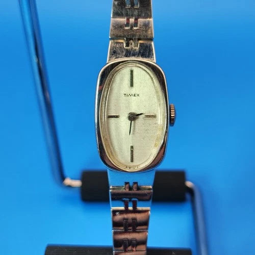 Vintage 1961 Timex 24mm Oval Women's Mechanical Wind Watch Fully Restored Runs
