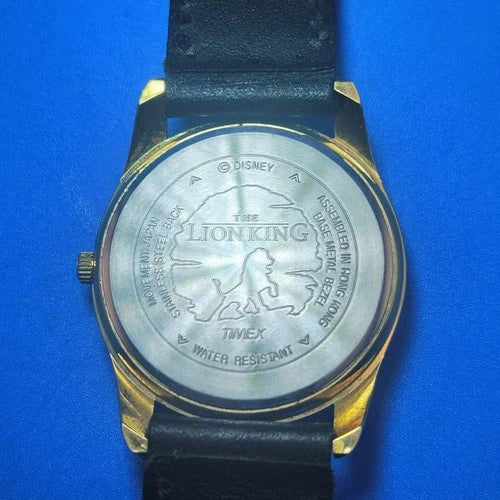 Vintage 1996 Timex Disney The Lion King 33mm Women's Quartz Watch Logo Leather