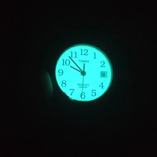 Vintage 1990s Timex Indiglo Easy Reader Date 25mm Women's Quartz Watch