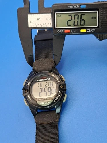 Vintage 1998 Timex Expedition Men's Digital Watch Restored