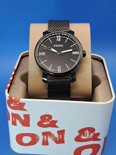 2017 Fossil BQ2369 42mm Men's Quartz Watch Full Set Near Mint Engraved CaseBack