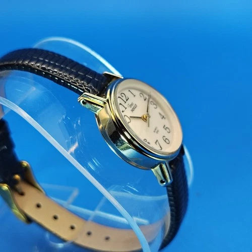 Vintage 1999 Timex INDIGLO 23mm Women's Quartz Dress Watch New Strap Restored