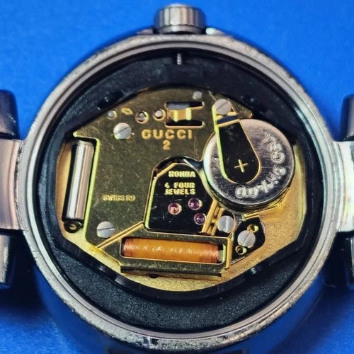 Vintage 1992 Gucci 1345 G-Series Swiss Made 23mm Women's Quartz Bangle Watch