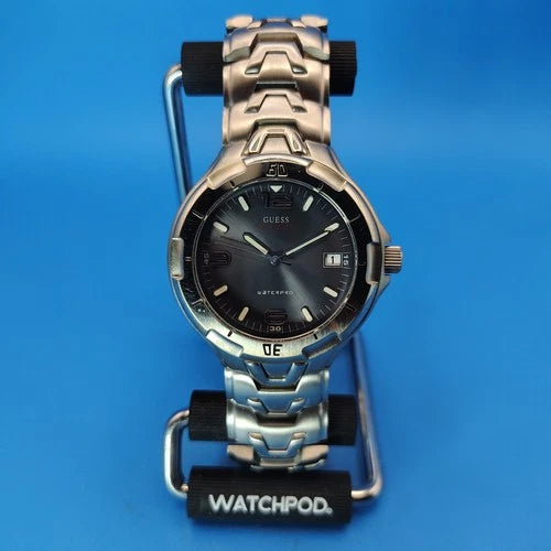 Vintage 2006 GUESS WaterPro 100M Date 41mm Mens Quartz Sport Watch Fully Restore
