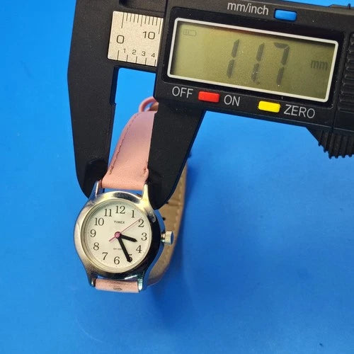 2010 Timex 23mm Women's Cocktail Watch Vegan Leather Strap Size 4-6.75