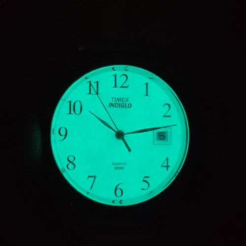 Vintage 2012 Timex Indiglo Date 33mm Mens Quartz Watch Fully Restored