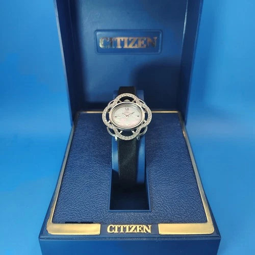 Vintage 2012 CITIZEN Eco Drive Mother Of Pearl Women's Quartz Watch Swarovski