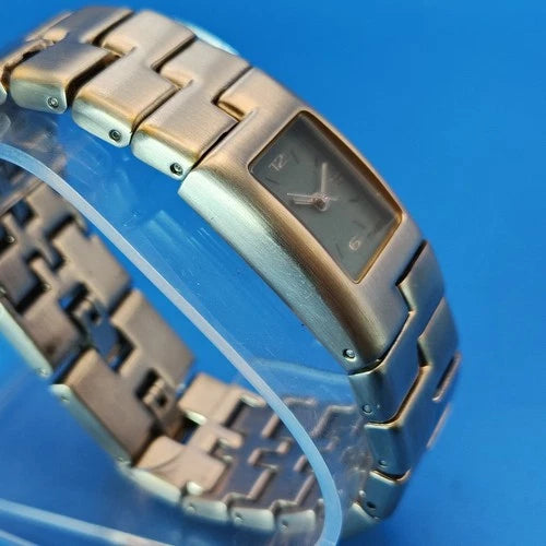 Vintage 2001 Timex Z Link Teal Cuff 23mm Women's Quartz Dress Watch Restored