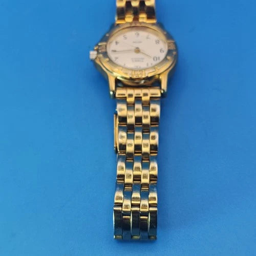 Vintage 1998 Timex Indiglo Wave Dial 25mm Women's Quartz Field Watch Restored