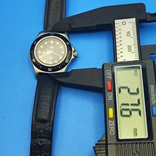 Vintage 1995 Timex Indiglo Diver 27mm Women's Quartz Watch Fully Restored