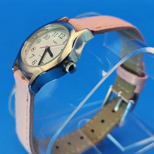 2010 Timex 23mm Women's Cocktail Watch Vegan Leather Strap Size 4-6.75