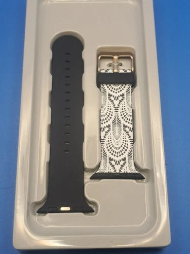 2020 Heyday White Lace 38/40mm Women's Silicone Apple Watch Band New in Box