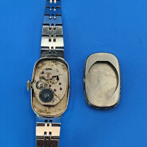 Vintage 1961 Timex 24mm Oval Women's Mechanical Wind Watch Fully Restored Runs