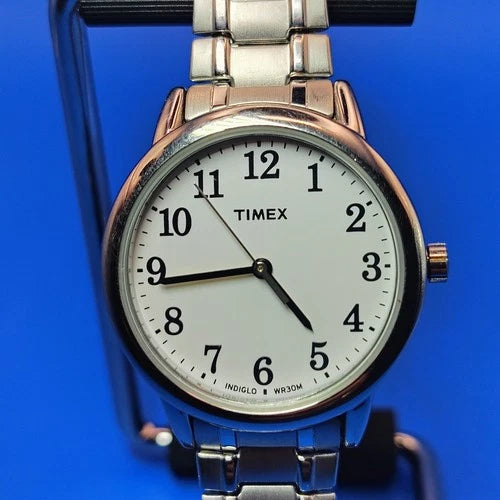 2018 Timex Indiglo Easy Reader 30mm Women's Quartz Watch Fits Size 5-8.5
