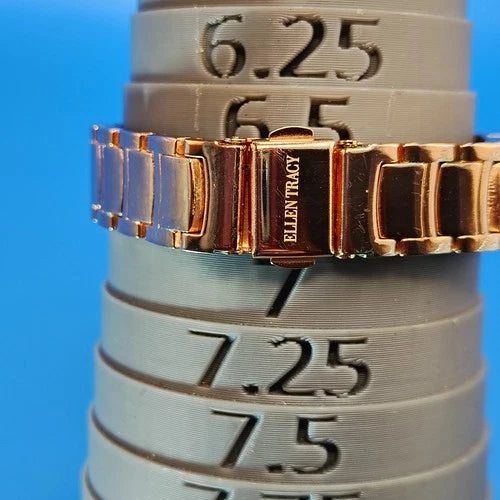 2017 Ellen Tracy NY Genuine Diamond Rose Gold 32mm Women's Quartz Luxury Watch