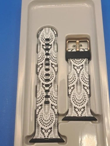 2020 Heyday White Lace 38/40mm Women's Silicone Apple Watch Band New in Box